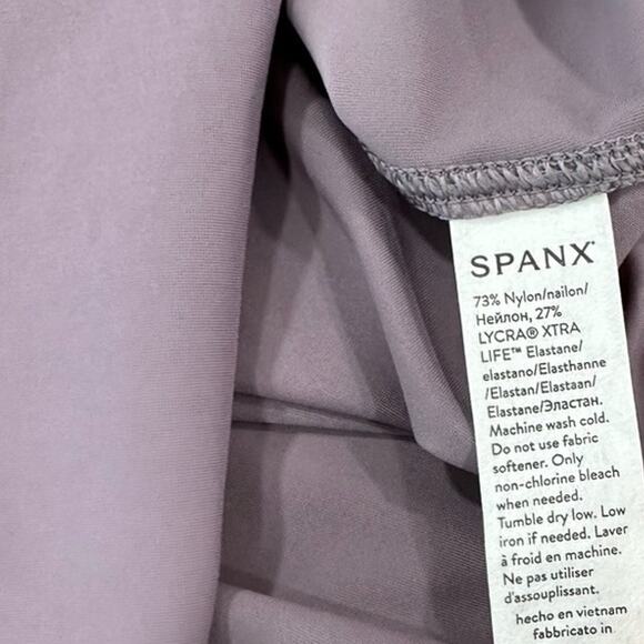 Spanx Go Lightly Got-Ya-Covered Tank Satin Purple Activewear Athletic Size XS - Picture 8 of 9